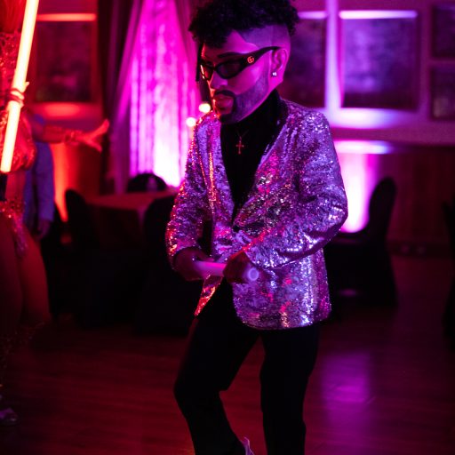 Florida Hora Loca Bad Bunny dancer performing at an event